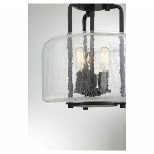 Avalon Semi Flush Mount Black