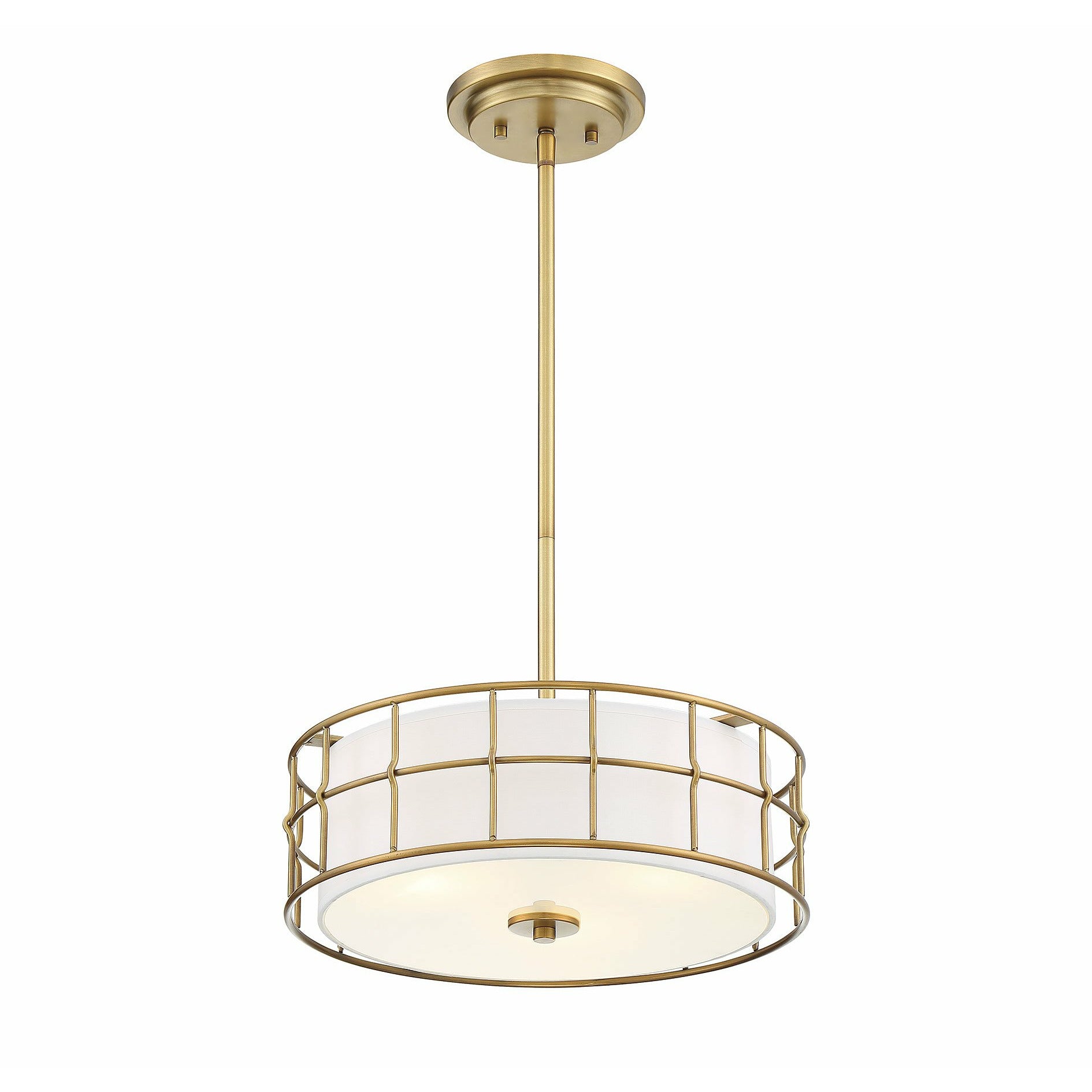 Hayden Semi Flush Mount Warm Brass