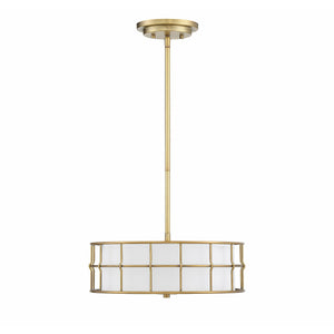 Hayden Semi Flush Mount Warm Brass