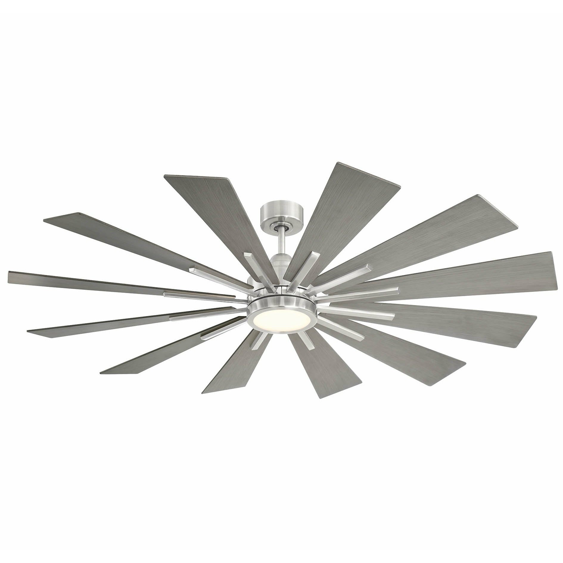 Farmhouse Ceiling Fan Brushed Pewter