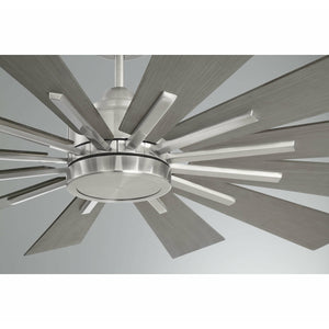 Farmhouse Ceiling Fan Brushed Pewter