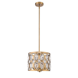 Dealey Chandelier Heirloom Brass