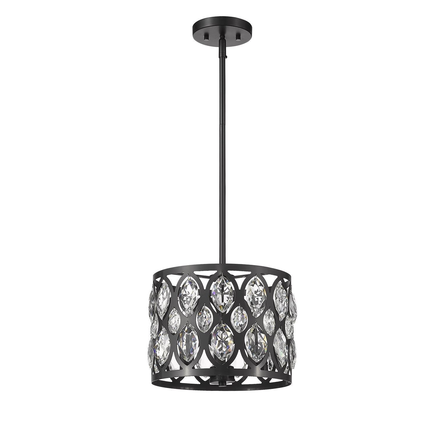 Dealey Chandelier Matte Black