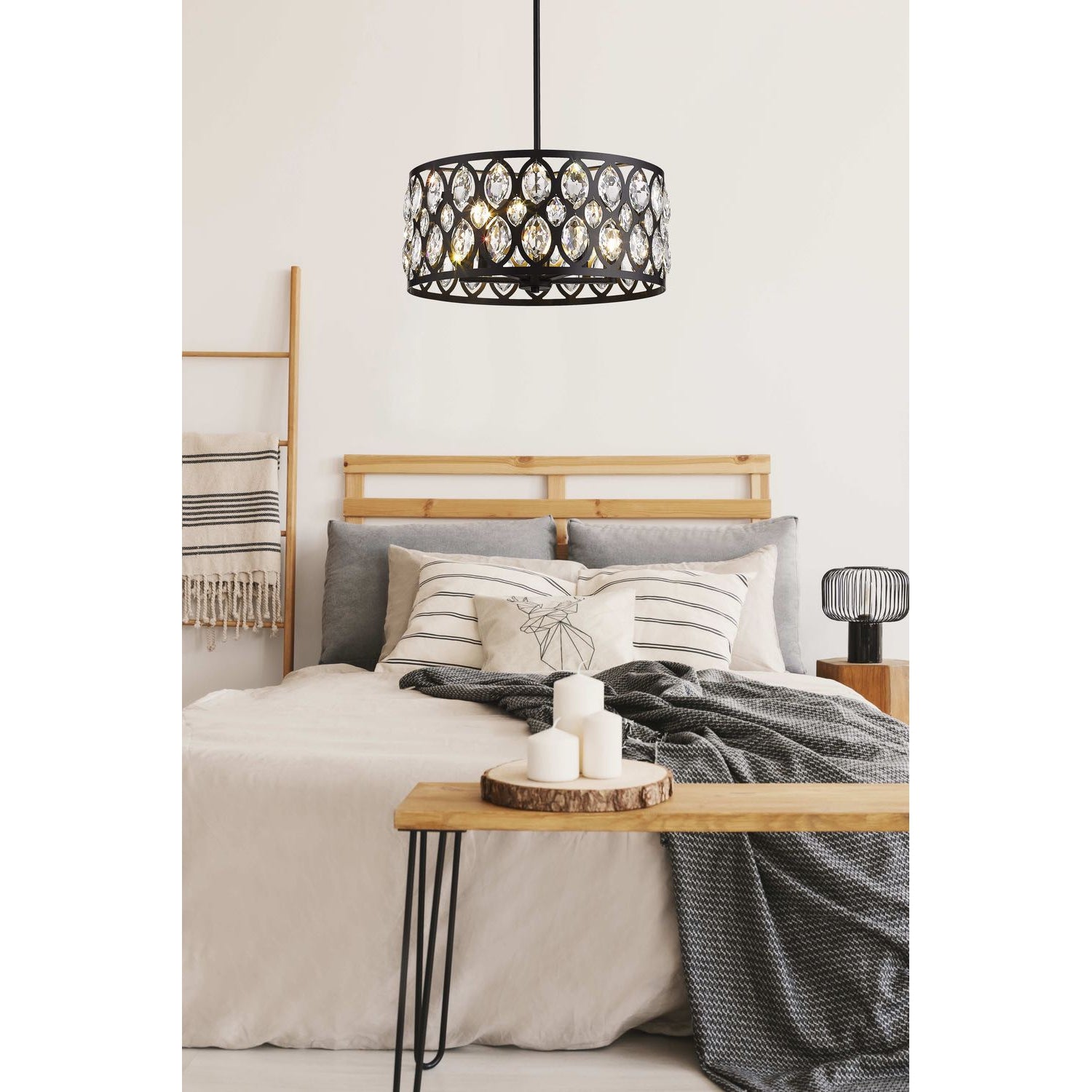 Dealey Chandelier Matte Black