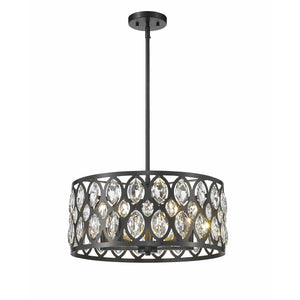 Dealey Chandelier Matte Black