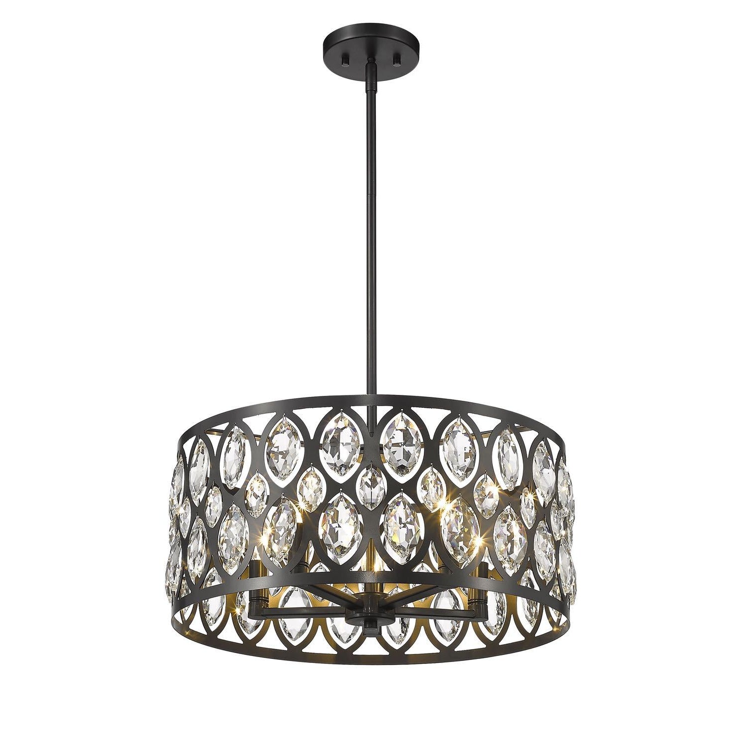 Dealey Chandelier Matte Black