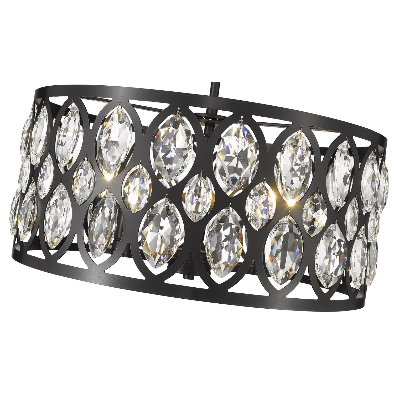 Dealey Chandelier Matte Black