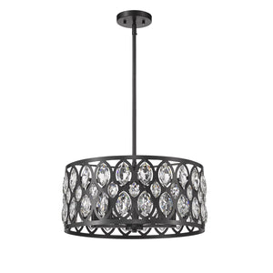 Dealey Chandelier Matte Black