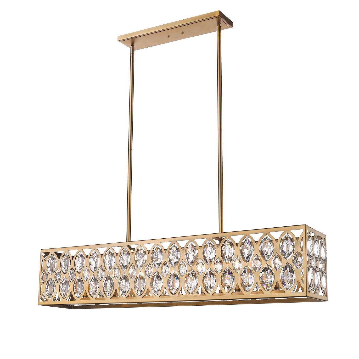 Dealey Chandelier Heirloom Brass