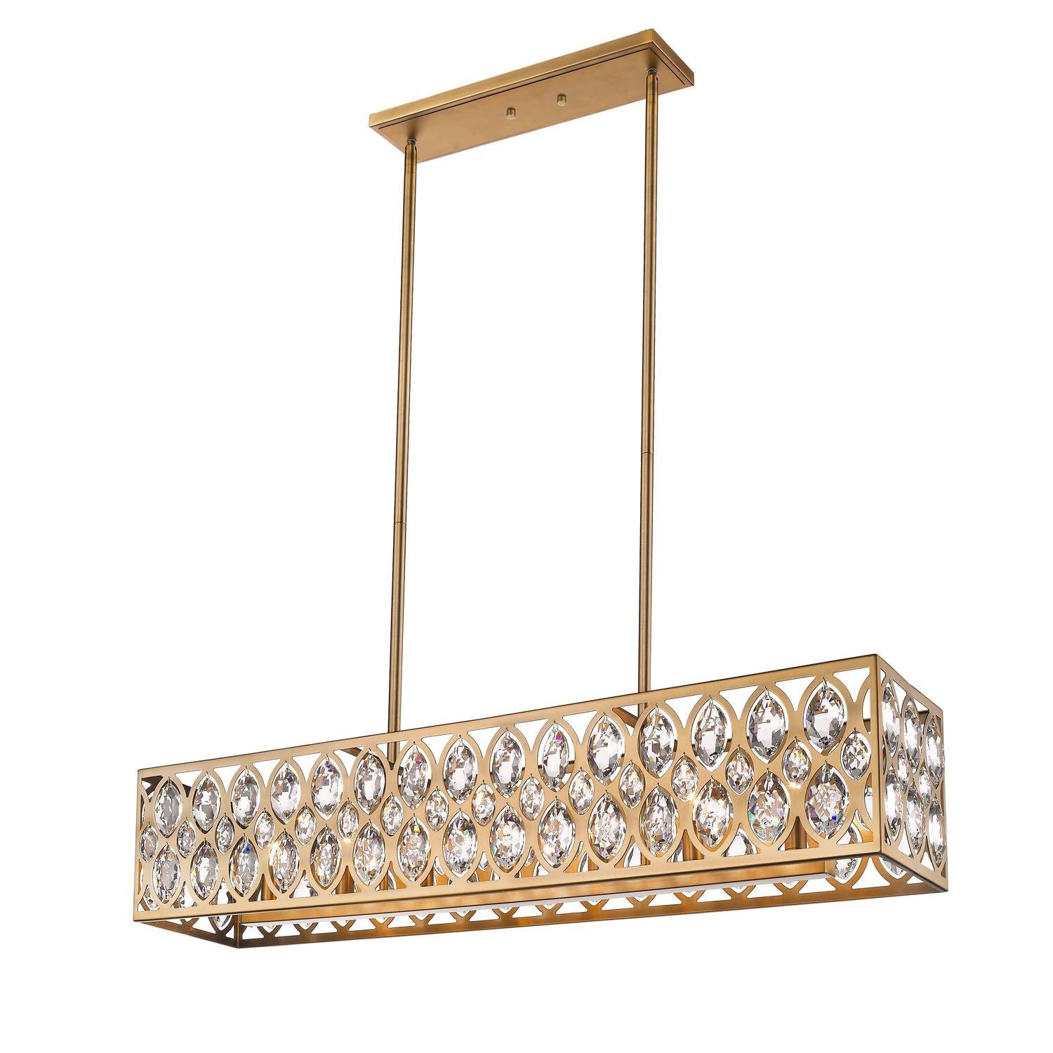 Dealey Chandelier Heirloom Brass