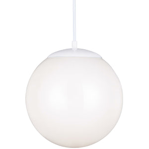 Leo Hanging Globe Pendant White