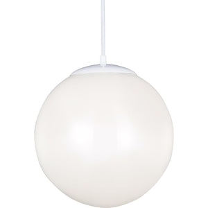 Leo Hanging Globe Pendant White