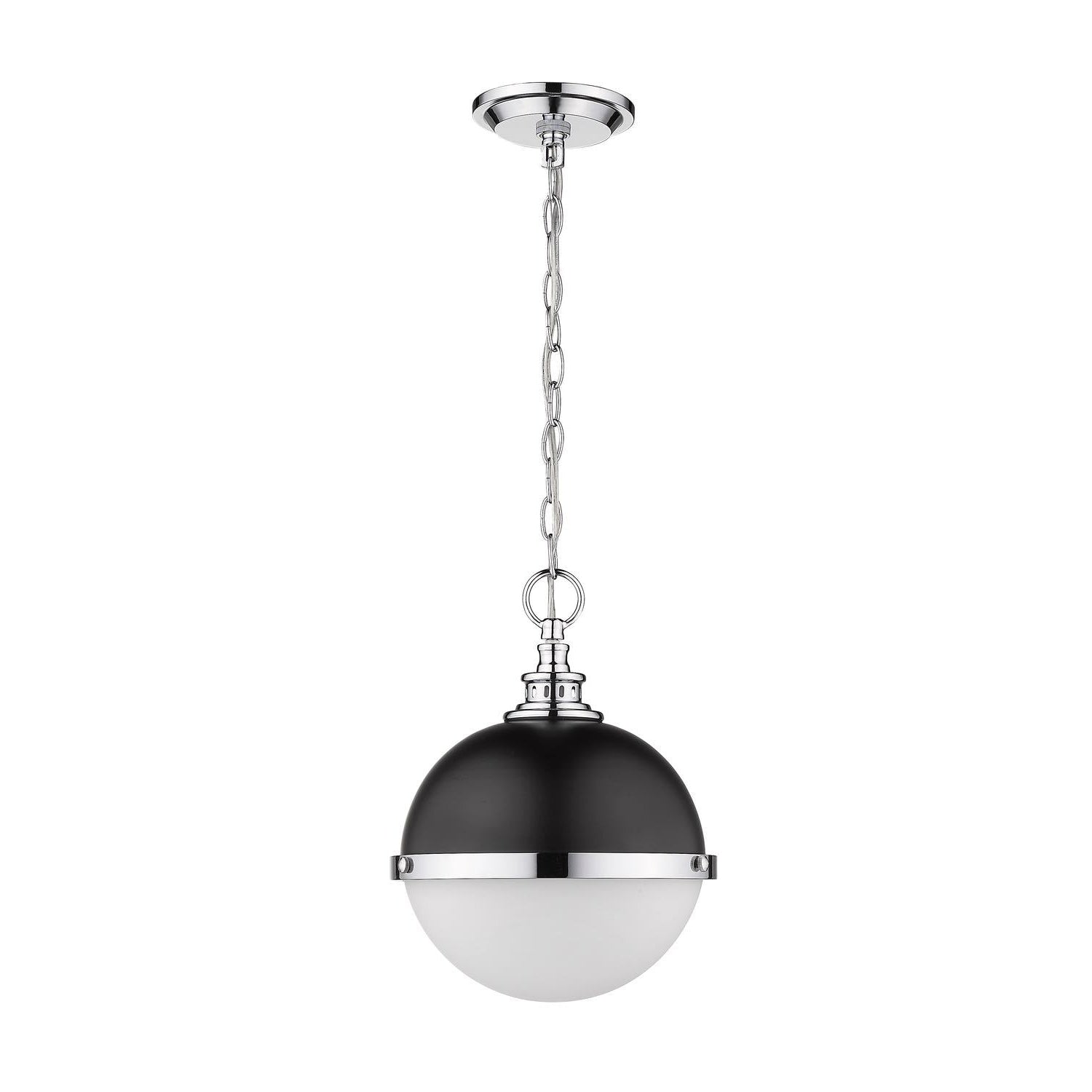 Peyton Mini Pendant Matte Black + Chrome