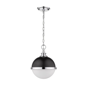 Peyton Mini Pendant Matte Black + Chrome