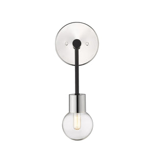 Neutra Wall Sconce Matte Black + Polished Nickel