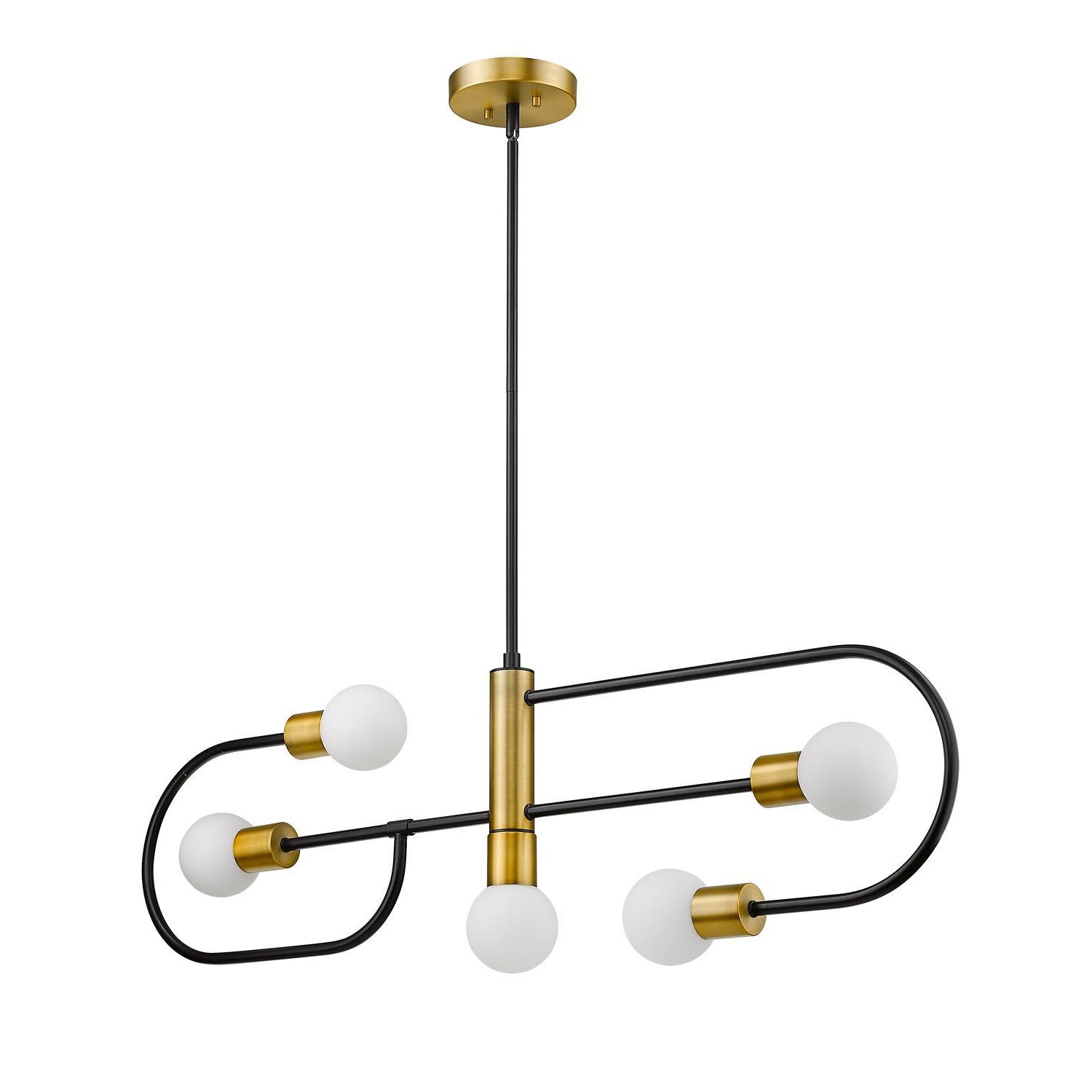 Neutra Linear Suspension Matte Black + Foundry Brass