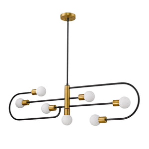 Neutra Linear Suspension Matte Black + Foundry Brass