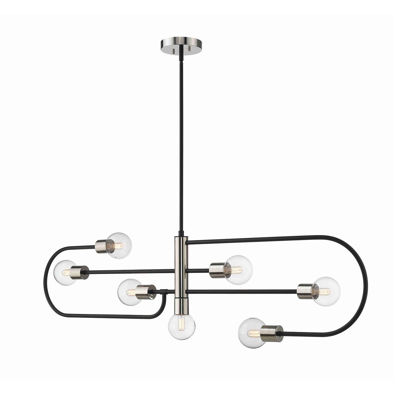 Neutra Linear Suspension Matte Black + Polished Nickel