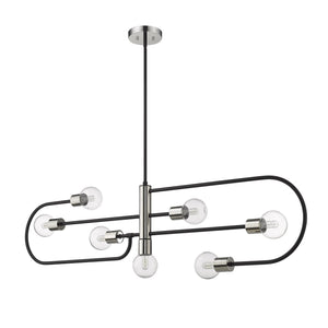 Neutra Linear Suspension Matte Black + Polished Nickel