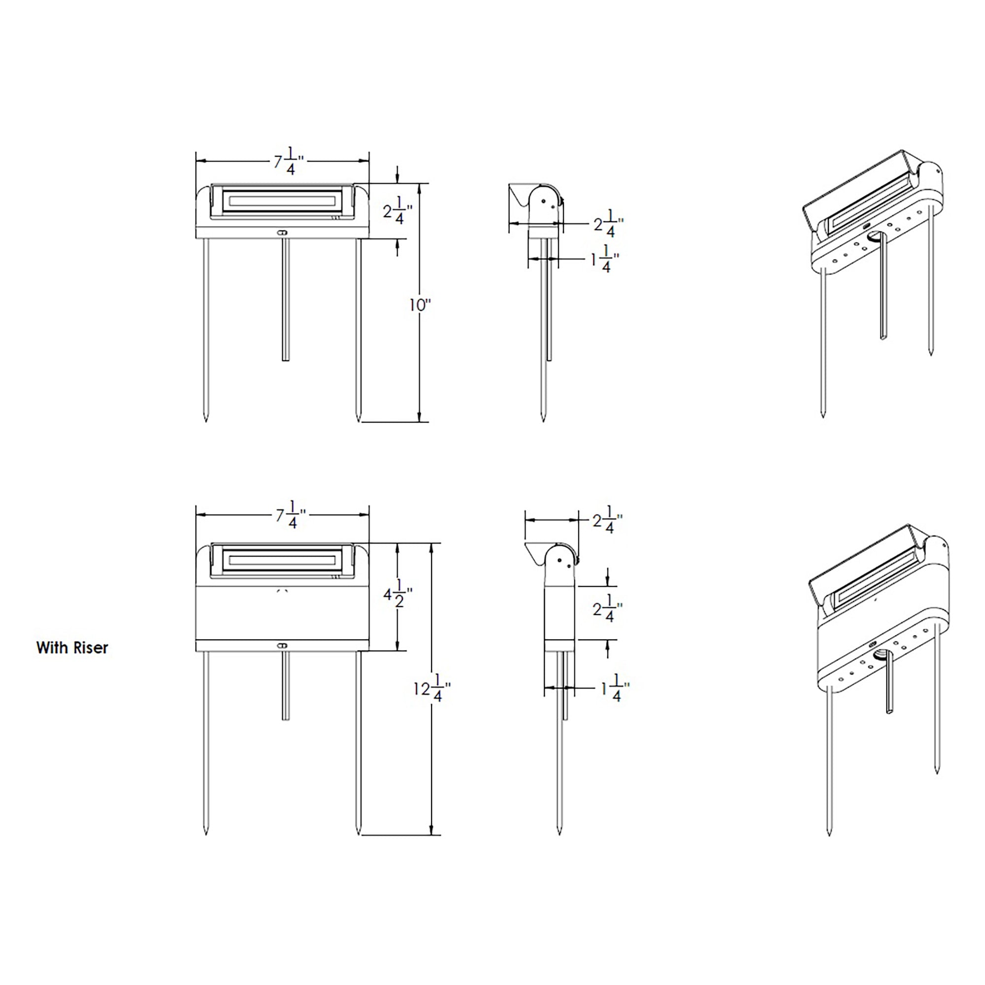 Linear Adjustable LED 12V Path and Area Light