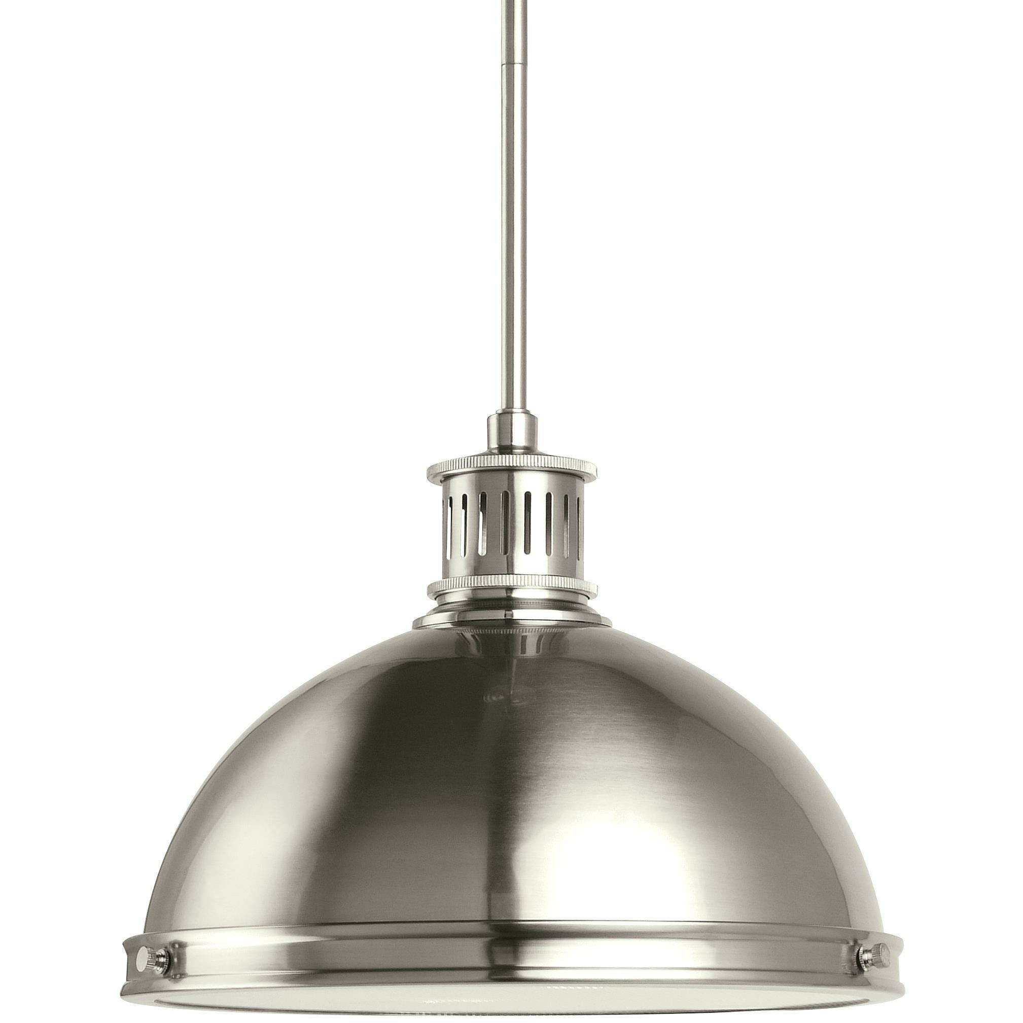 Pratt Street Metal Pendant Brushed Nickel