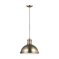 Pratt Street Metal 3-Light Pendant (with Bulbs)