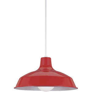 Painted Shade Pendant Red