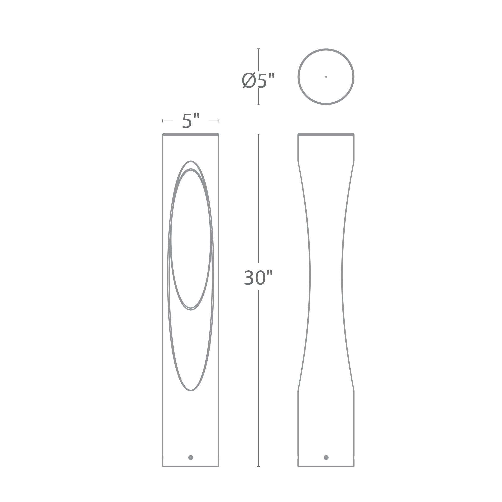 Scoop LED 120V Bollard Light