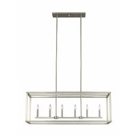 Moffet Street 6-Light Linear Suspension (with Bulbs)