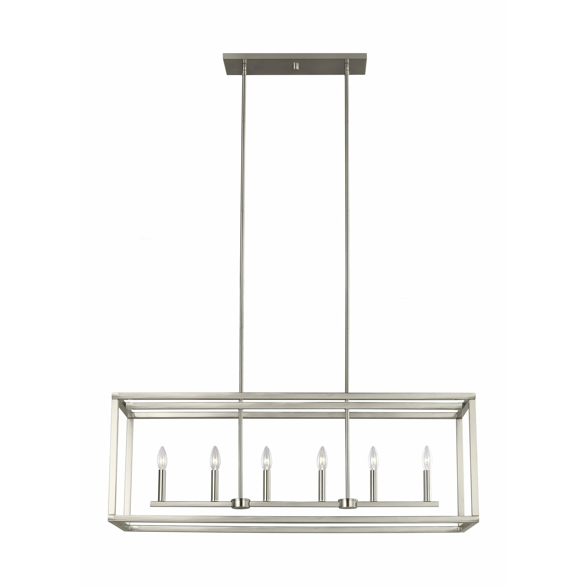 Moffet Street 6-Light Linear Suspension (with Bulbs)