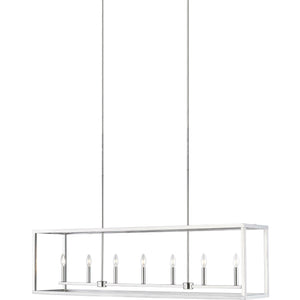 Moffet Street Linear Suspension Brushed Nickel