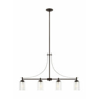Elmwood Park 4-Light Linear Suspension (with Bulbs)