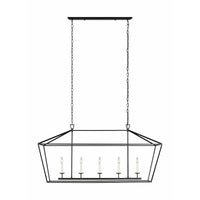 Dianna 5-Light Medium Linear Suspension (with Bulbs)