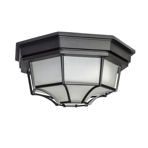 Crown Hill LED E26 Outdoor Ceiling Light Black