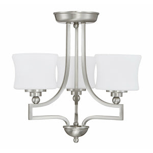 Terrell Semi Flush Mount Satin Nickel