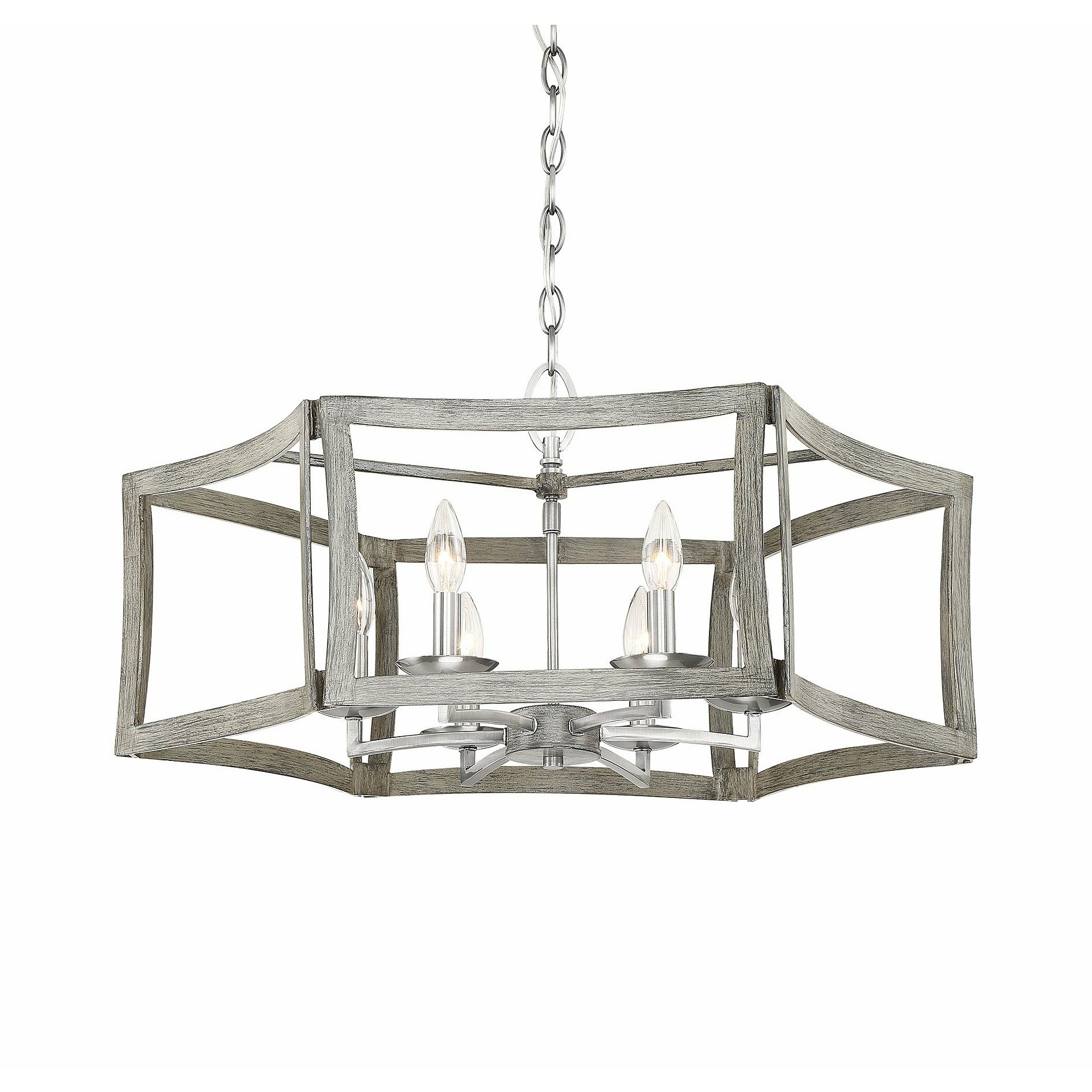 Brookline Pendant Pewter & Greywood