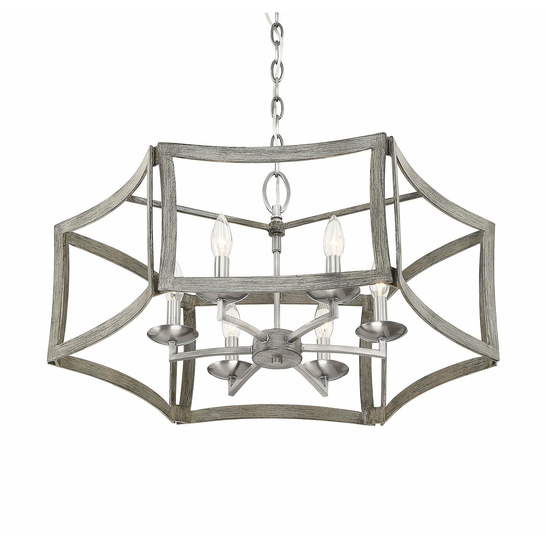 Brookline Pendant Pewter & Greywood