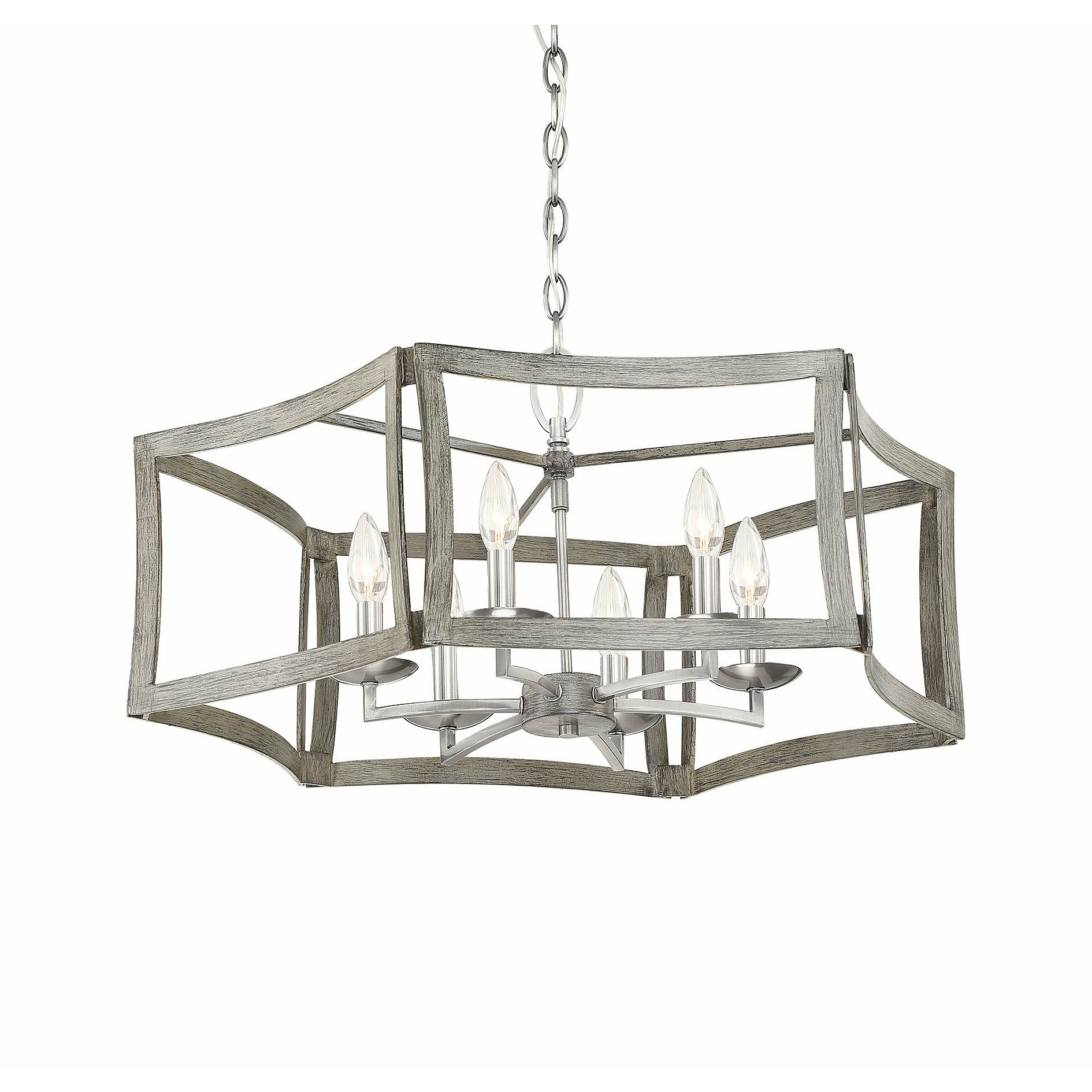 Brookline Pendant Pewter & Greywood