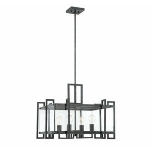 Bennington Pendant Black Steel