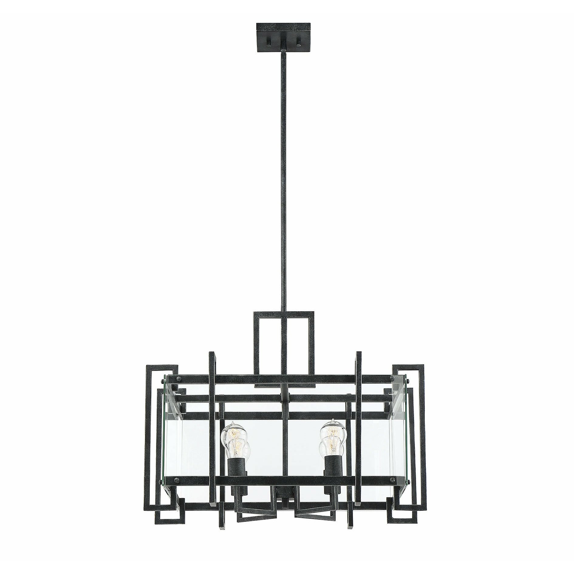 Bennington Pendant Black Steel