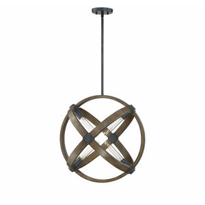 Buckley Pendant Whiskey Wood