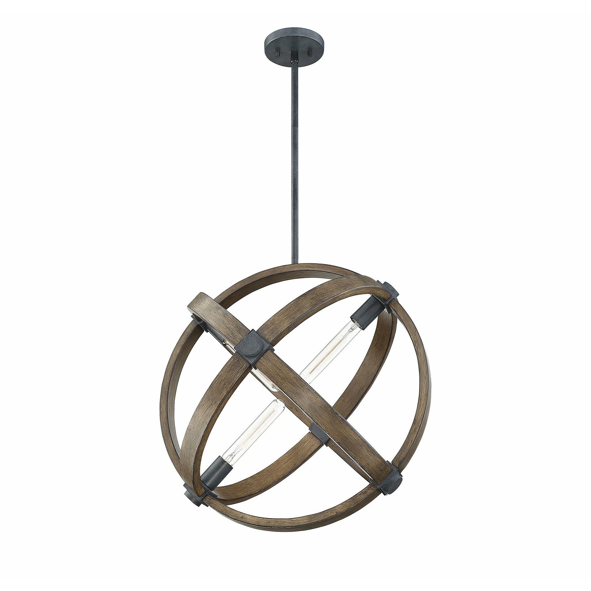 Buckley Pendant Whiskey Wood