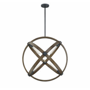 Buckley Pendant Whiskey Wood