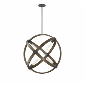 Buckley Pendant Whiskey Wood