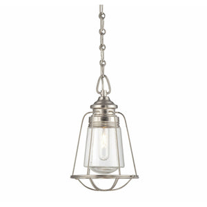 Vintage Pendant Outdoor Pendant Satin Nickel