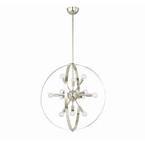 Marly Chandelier Polished Nickel