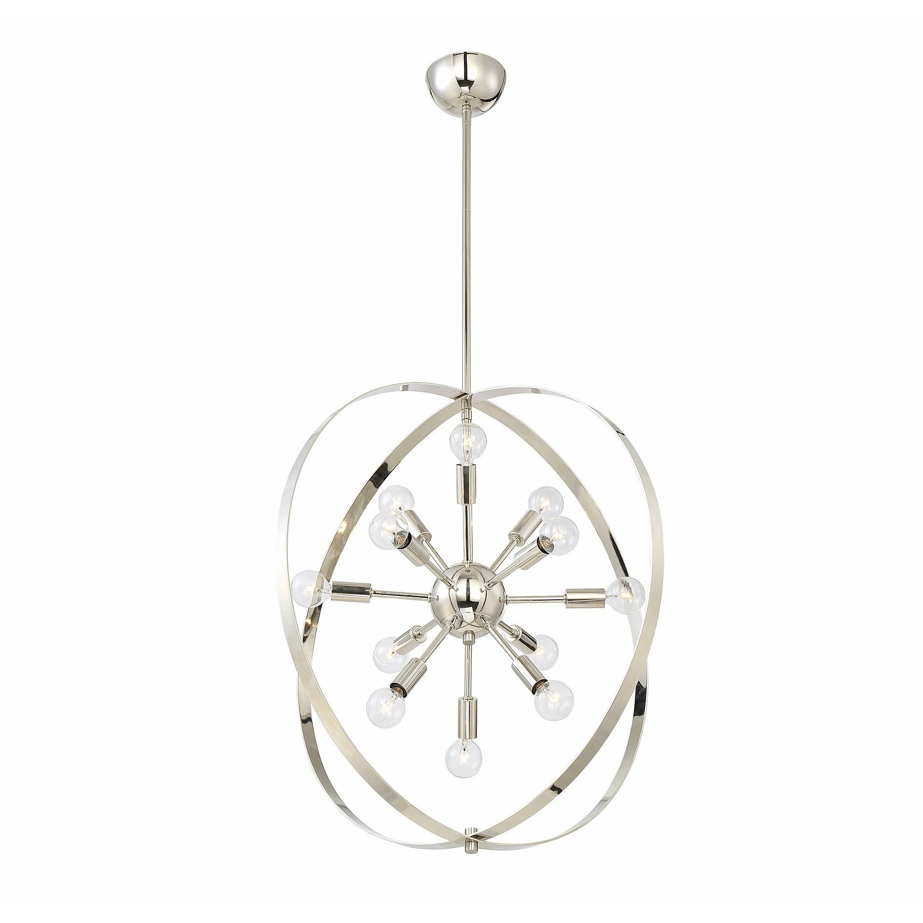 Marly Chandelier Polished Nickel