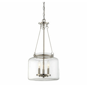 Akron Pendant Polished Nickel