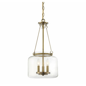 Akron Pendant Warm Brass