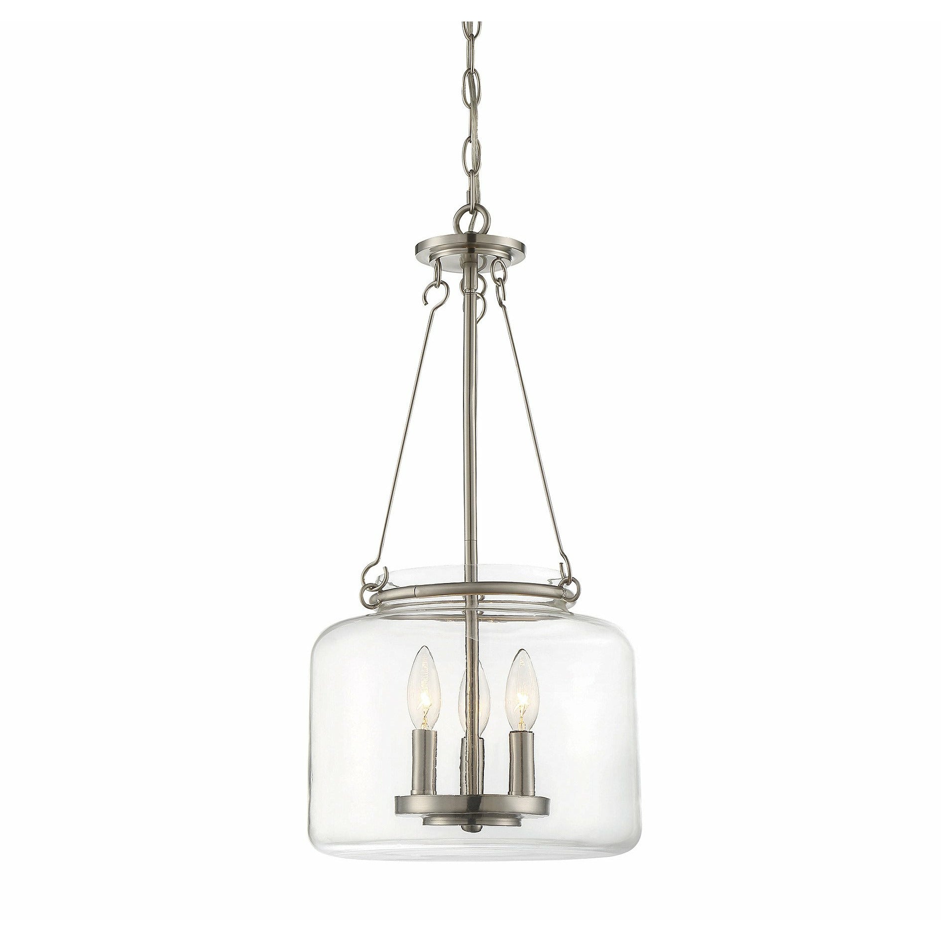 Akron Pendant Satin Nickel